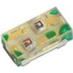 Dual Color LED, Pure Orange/super Bright Green, Water Clear, 1.6mm, 1.60 X 0.80 MM, 0.50 MM HEIGHT, ROHS COMPLIANT, SMT, 4 PIN