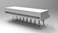 FPC Connector, 22 Pos, 1mm Pitch, RA, Thru-Hole, 1A
