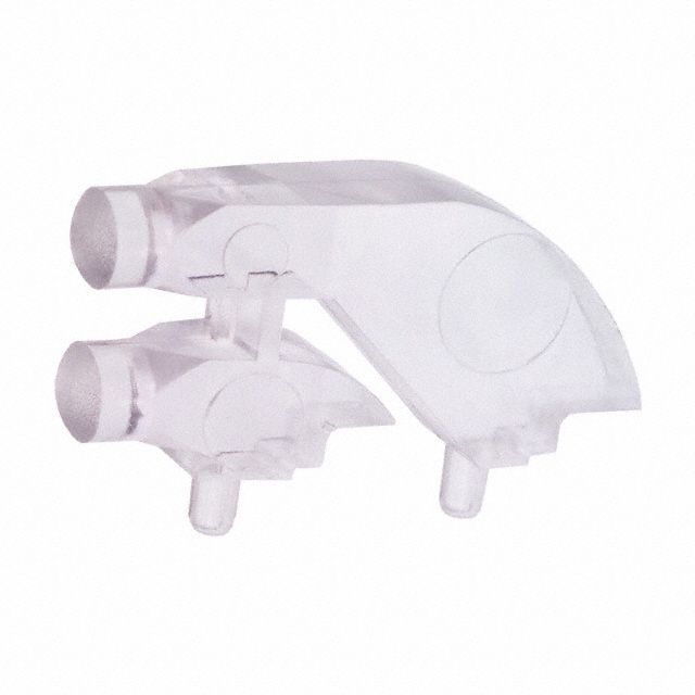 3mm Round Flat Top Right Angle Optical LightPipe, Press-Fit