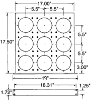 FAN TRAY ASSEMBLY WHITE TEXTURE