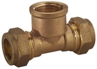 Conex-Banninger 1/2 in BSPP Female x 1/2 in BSPP Female Equal Tee Threaded Fitting