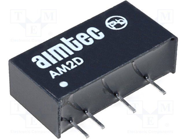 DC/DC Converter; Product Weight (grams): 2.3; Input voltage min (V): 10.8; Input voltage max (V): 13.2; Output voltage min: 15; Output voltage max: 15; Output voltage dual assymetric (y/n): Dual; Output Power (W): 2; Max Output current (A): ±0.067; Efficiency (%): 82; Max Capacitive load (µF): ±220; Package type: SIP7; Mounting: PCB; W (in): 0.24; L (in): 0.76; H (in): 0.39; W (mm): 6; L (mm): 19.5; H (mm): 10; Min Operating temperature: -40; Max operating temperature (°C): 85; Isolation (VDC): 1000; EMC compliance 2: EN 55032 Class B; Case material: Plastic (flammability to UL 94V-0) ; Application 4 (building automation/IoT): 1; MTBF (h): 1121000; Derating : 85; Voltage Accuracy (%): ±3; Line Regulation (% of Vin): ±1.2% per 1% Vin Change; Load Regulation %: ±10; Ripple & Noise (mV p-p): 75; Switching Frequency typ (KHz): Variable 80; Short circuit protection: Momentary