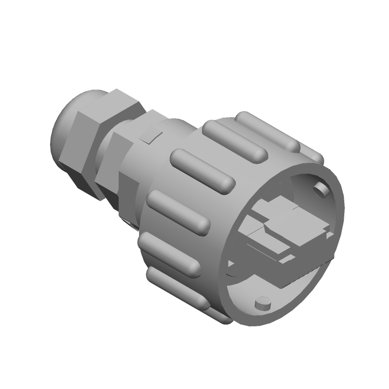 8 Pos Male Plug, Shielded, 1.5A, 125V, IP67, Crimp/IDC