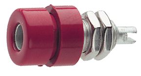 Socket ø 4 mm red CAT I, BIL 30 AU ROT / RED, SKS Kontakttechnik