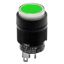 Illuminated Pushbutton Switch, SPDT, Green LED, 3A 250VAC, Panel Mount