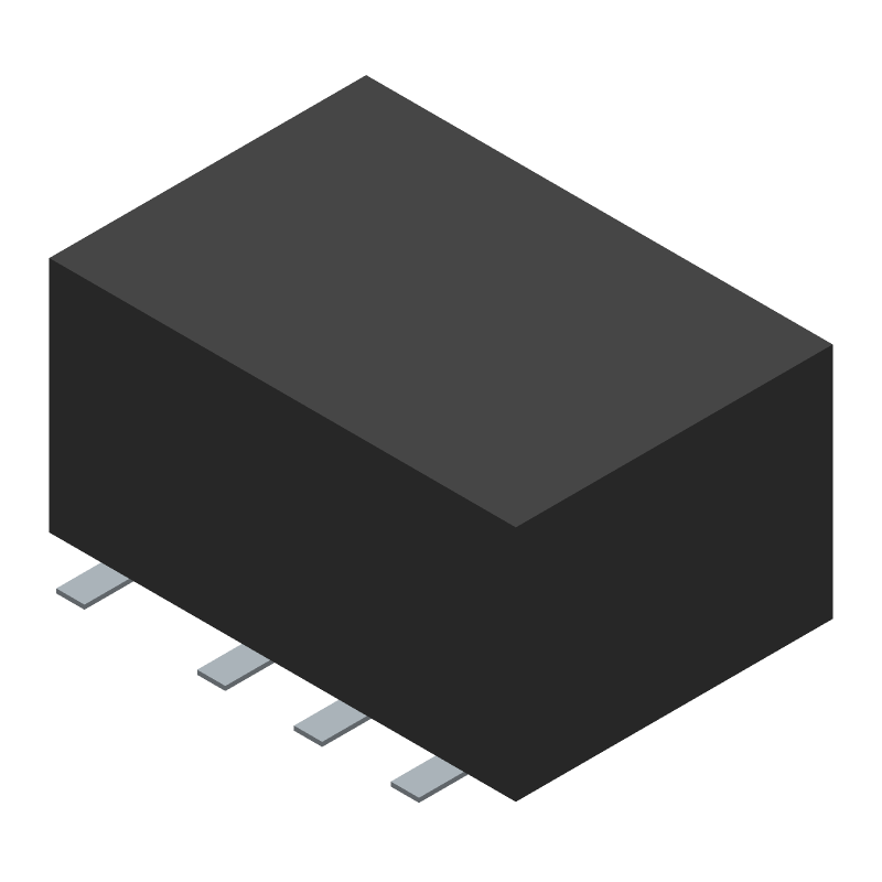 24VDC Coil Relay, DPDT, 2A, 110VDC/125VAC, Surface Mount