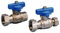 Cimberio Manual Ball Valve Nickel Plated Brass 1/2 in BSP
