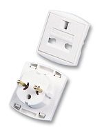 ADAPTOR, EURO-PLUG-UK SOCKET