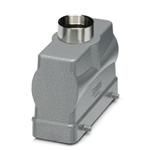 HEAVYCON B10 sleeve housing, for single locking latch, height 56 mm, with 1 x Pg16 gland, straight cable