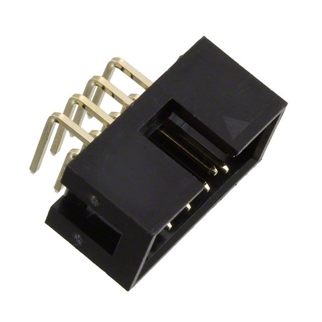 Conn Shrouded Header M 8 POS 2.54mm Solder RA Thru-Hole Tray