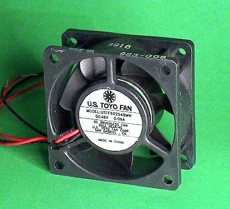 DC Axial Ball Bearing Fan, 12 VDC, 2.16 Watts, 0.18 AMPS, 5000 RPM, 33 Noise dB (A) @ 1M, 23 CFM, Size: 60mm sq x...