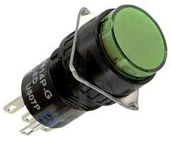 IDEC   AL6M-M14-G   SWITCH, INDUSTRIAL PUSHBUTTON, 18MM