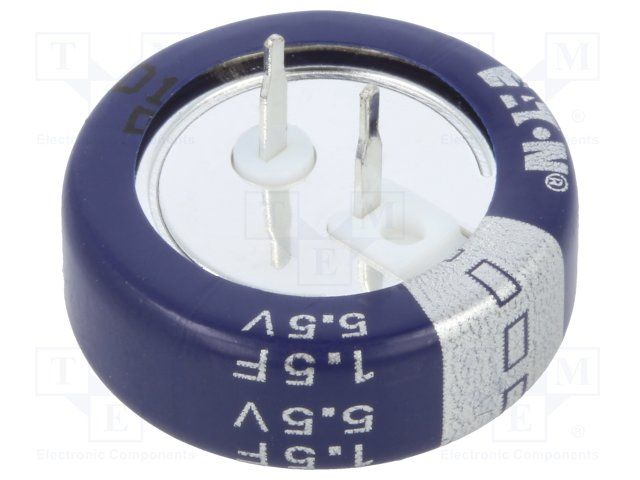 1.5F 5.5V Supercapacitor, Radial, 30R ESR, 70°C