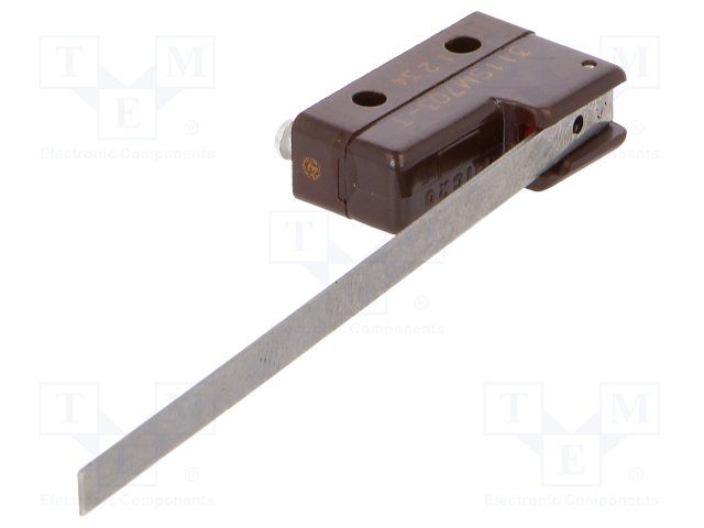 SPDT Momentary Snap Action Switch, 5A, 30VDC, Straight Lever