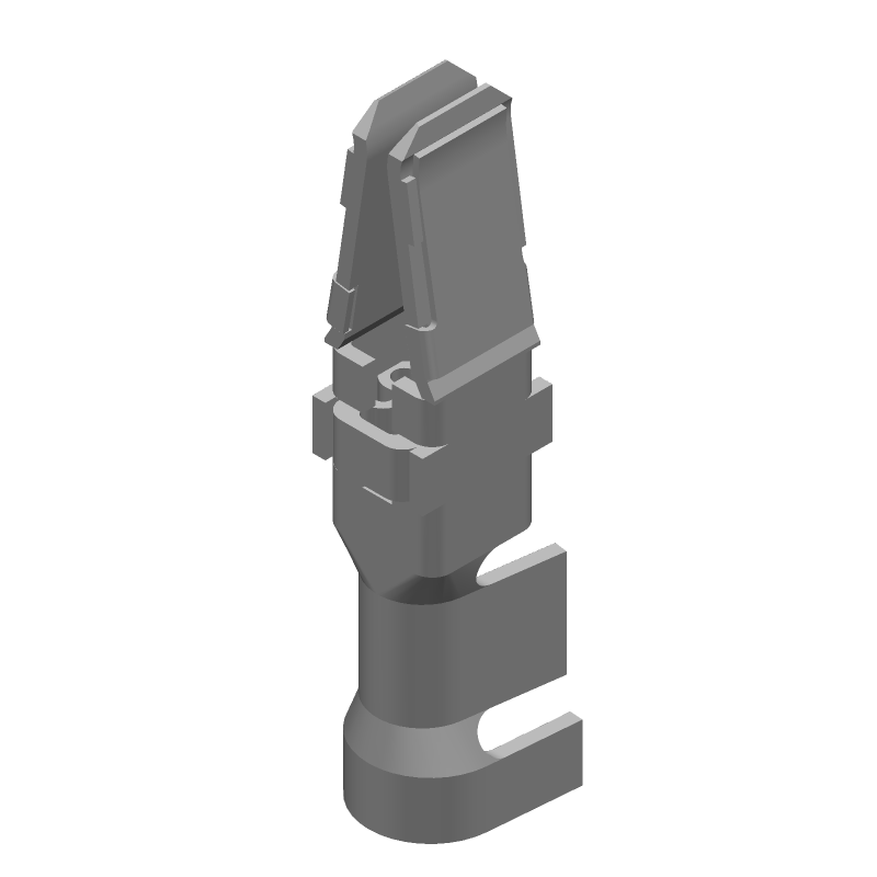 Female Crimp Signal/Power Contact, Gold, 10AWG, 35A, Straight