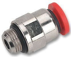 NORGREN         C02250418             Pneumatic Fitting, Stem, Straight Adaptor, 4 mm, 14 mm, G1/8