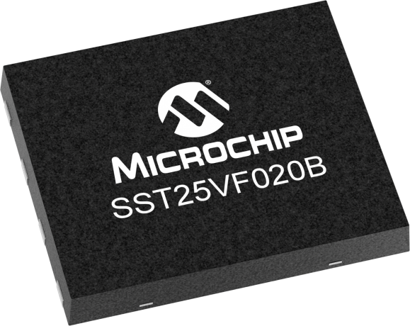 2Mb SPI NOR Flash Memory IC, 80MHz, 2.7-3.6V, LLCC, 8-Pin