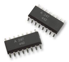 4-Ch Transistor Optocoupler, 5kV Isolation, 70V VCEO, 50mA, SMD