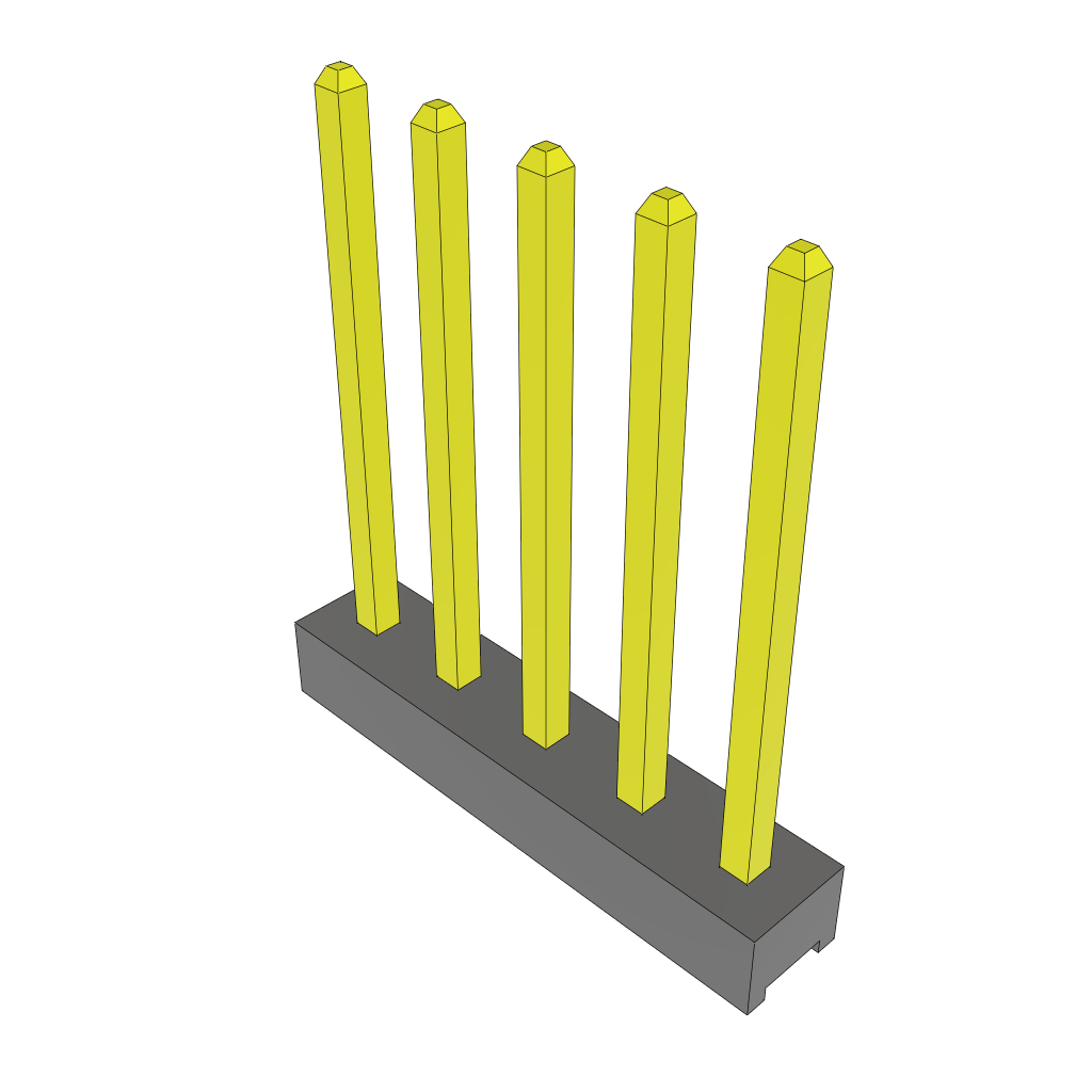 Conn Unshrouded Header HDR 5 POS 2mm Solder ST Top Entry Thru-Hole Bulk