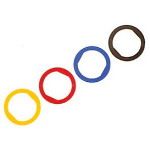 Connector Accessories Insulating Washer Straight Polyamide Black