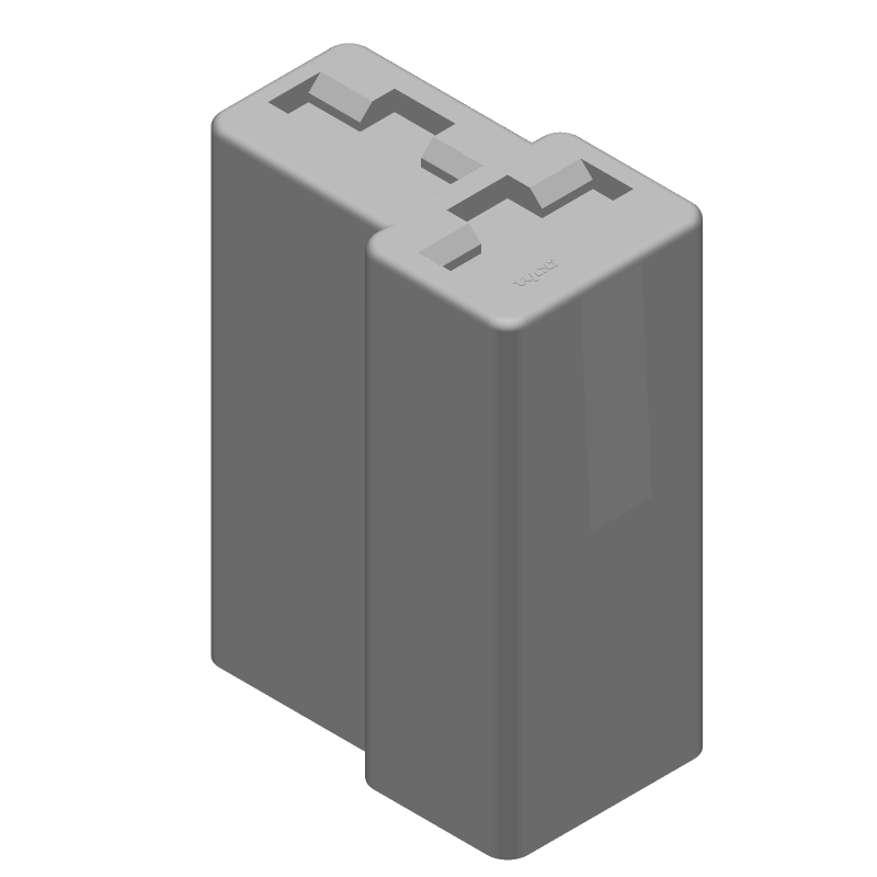 FF 250 REC HSG 2P NYLON BLACK