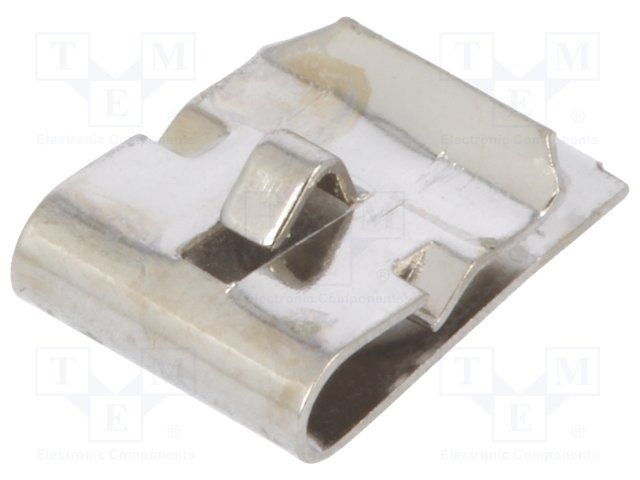 Steel Battery Holder, Snap-On Termination, Nickel Plated