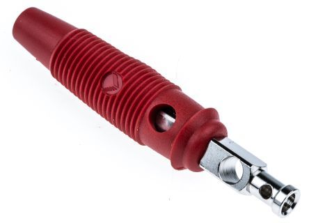 Jack plug Plug, straight Pin diameter: 4 mm Red SKS Hirschmann