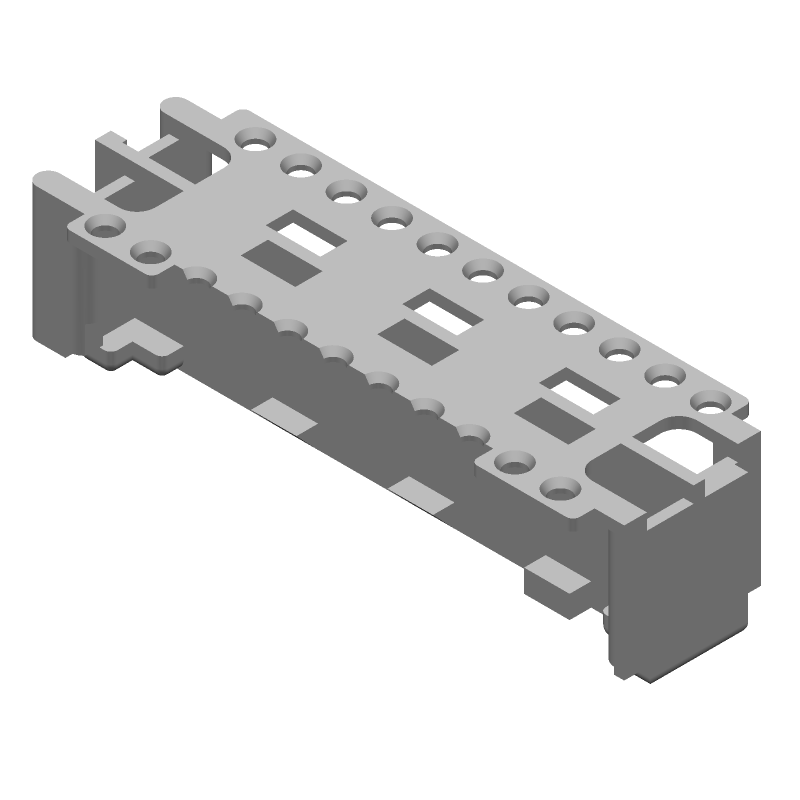 22 Pos 2 Row Straight Wire-to-Board Connector Holder, 3A