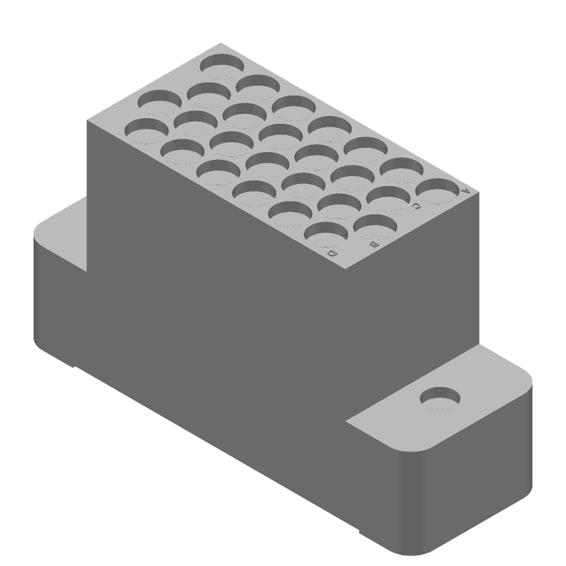 26 Pos Male Rectangular Connector, Straight, Solder, UL94 V-0