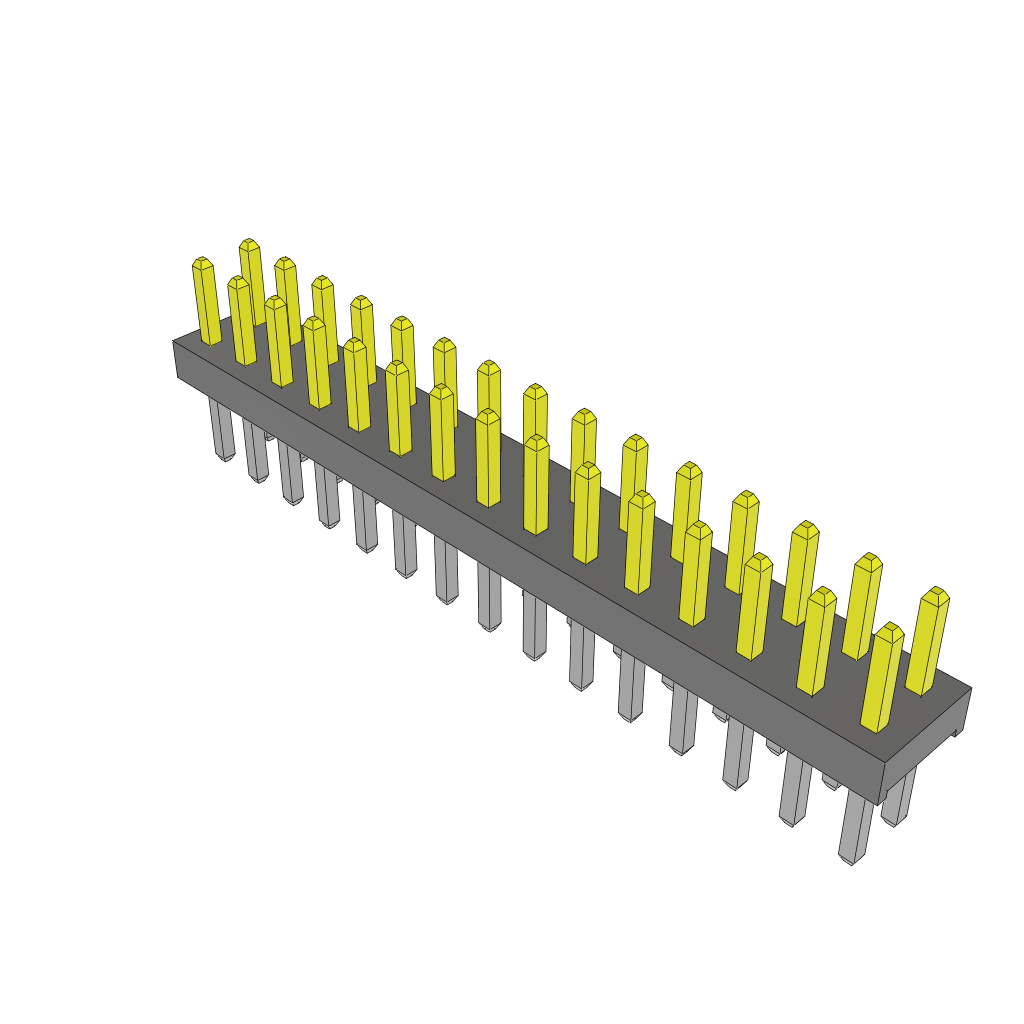 Conn Unshrouded Header HDR 30 POS 2mm Solder ST Top Entry Thru-Hole Bulk