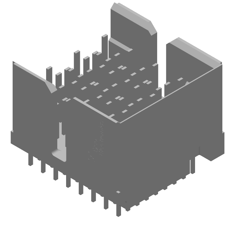 72 Pos Backplane Conn, 1.9mm Pitch, Press-Fit, Straight, 10Gbps