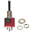 SPDT Toggle Switch, 3A 120VAC, Solder, Panel Mount