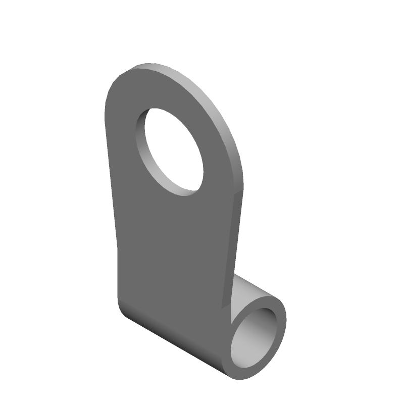 Flag Terminal, 6AWG Copper, Tin Plated, Female, 30.48mm