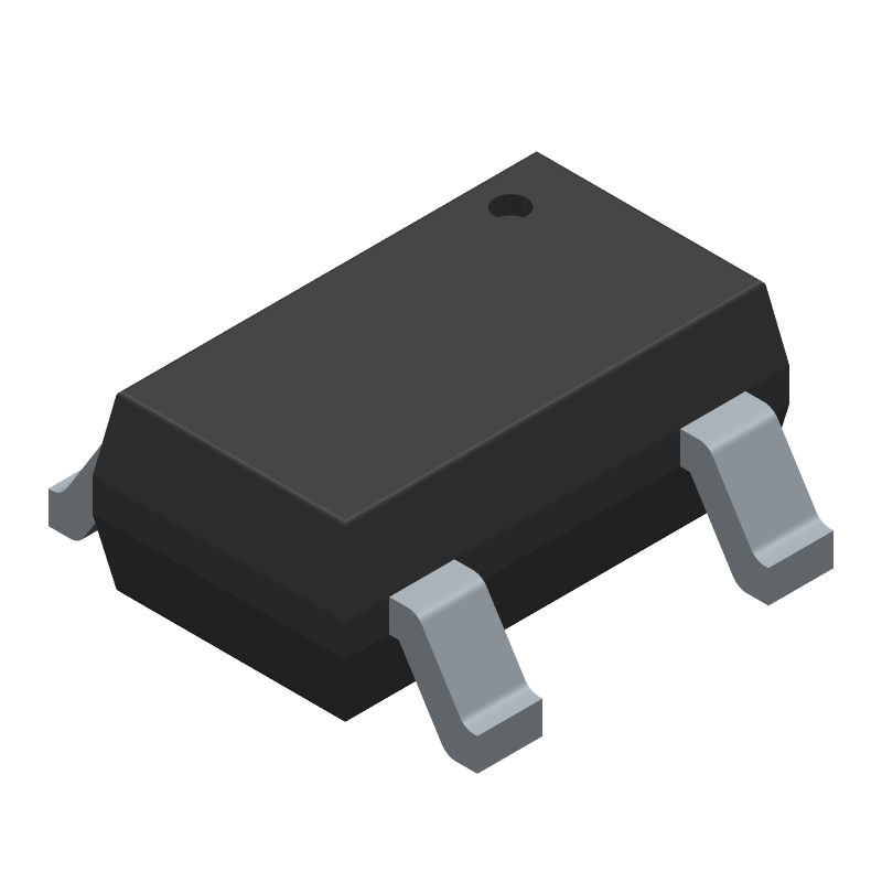 Fixed Positive Standard Regulator, 5VCMOS, PDSO5, ANTIMONY AND HALOGEN FREE, ROHS COMPLIANT, SOT-25, 5 PIN