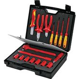 Service case with electric tools 17 p. VDE, 98 99 11, Knipex
