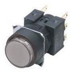 Pushbutton Switches SPDT ALT ROUND WHITE IP65