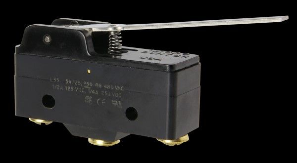 Snap Action Switch SPDT 5A 480VAC 250VDC Straight Lever Screw Mount