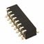 8-Pos SPST Rotary DIP Switch, 25mA 24VDC, Surface Mount