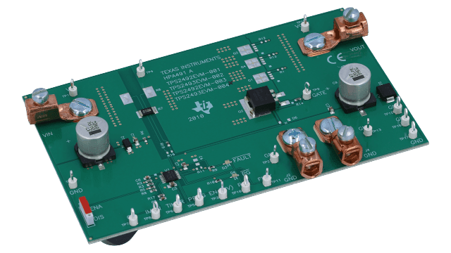 TEXAS INSTRUMENTS TPS2493EVM-004 EVALUATION BOARD, TPS2493 POWER LIMIT HOT SWAP