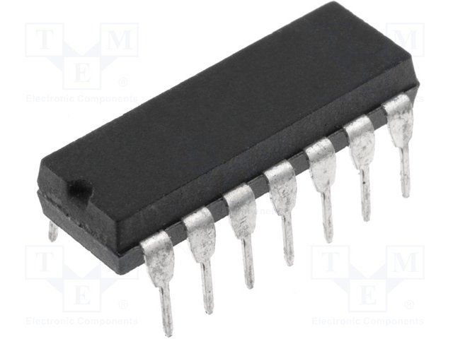 Power Bipolar Transistor, 0.6A I(C), 40V V(BR)CEO, 4-Element, PNP, Silicon, Plastic/Epoxy, 14 Pin