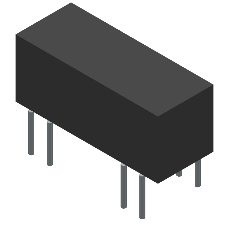 12VDC Reed Relay SPDT 500R 0.5A THT Dry