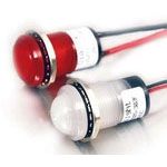 Red LED Panel Mount Indicator, 24V, 20mA, IP67