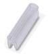 Conductor marker carrier, transparent, unlabeled, mounting type slide on, cable diameter range 2 . 4 mm,lettering field size 23 x 4 mm
