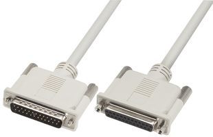 Cable Assembly PVC 3.04m 26AWG 25 POS D-Sub to 25 POS D-Sub M-F