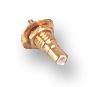 SMB Receptacle, 0-4GHz, 50R, Solder Cup, Panel Mount, Gold