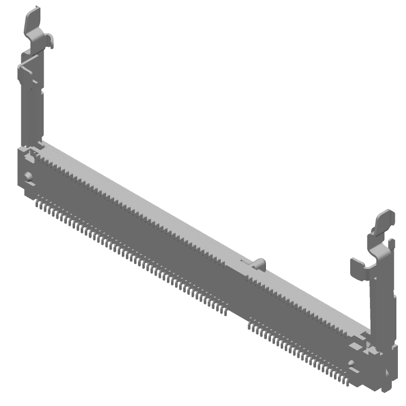 144P Signal Header, 0.8mm Pitch, Gold, Surface Mount, Right Angle