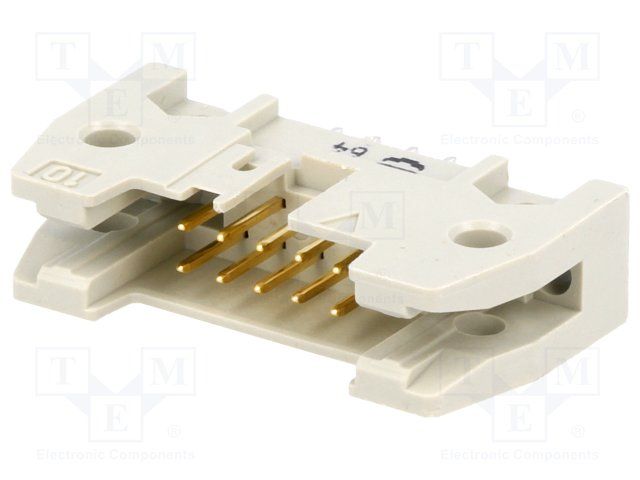 10 Pin Header, 2.54mm Pitch, Male, Straight, Through Hole, 2A