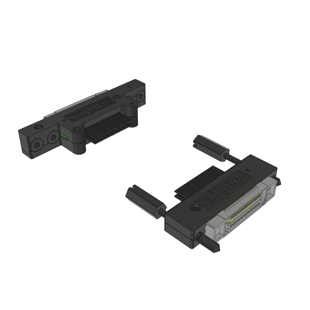 Cable Assembly Coax Micro Ribbon 0.15m 38AWG Micro High Speed Socket to Micro High Speed Socket F-F Q STRIP®