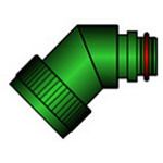 Shrink Boot Adapters 45° 23 Shell Size Olive Drab Cadmium Over Electroless Nickel Aluminum Alloy