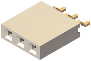 Conn Socket Strip SKT 3 POS 2.54mm Solder RA SMD T/R